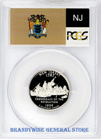 1999-S New Jersey Statehood Quarter certified by PCGS at Proof 69 Deep Cameo