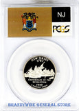 1999-S New Jersey Statehood Quarter certified by PCGS at Proof 70 Deep Cameo