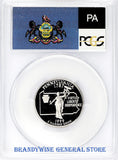 1999-S Pennsylvania Statehood Quarter certified by PCGS at Proof 69 Deep Cameo