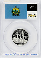 2001-S Vermont Silver Statehood Quarter PCGS Proof 70 Deep Cameo