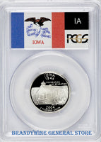 2004-S Iowa Silver Statehood Quarter PCGS Proof 70 Deep Cameo