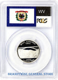 2005-S West Virginia Silver Quarter PCGS Proof 70 Deep Cameo