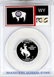 2007-S Wyoming Silver Quarter PCGS Proof 69 Deep Cameo