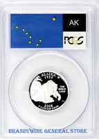 2008-S Alaska Silver Quarter PCGS Proof 70 Deep Cameo