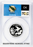 2008-S Oklahoma Silver Quarter PCGS Proof 70 Deep Cameo