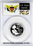 2009-S Virgin Islands Silver Quarter PCGS Proof 69 Deep Cameo