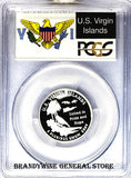 2009-S Virgin Islands Silver Quarter PCGS Proof 70 Deep Cameo