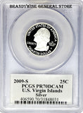2009-S Virgin Islands Silver Quarter PCGS Proof 70 Deep Cameo Obverse