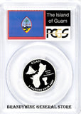2009-S Guam Silver Territory Quarter PCGS Proof 70 Deep Cameo