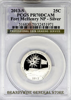 2013-S Fort McHenry Silver Quarter PCGS Proof 70 Deep Cameo