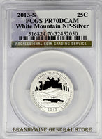 2013-S White Mountain Silver Quarter PCGS Proof 70 Deep Cameo