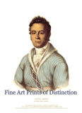 An archival art Print of David Vann Cherokee Chief Native American Portrait 
