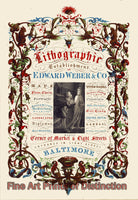 Edward Weber Lithographers Advertisement art print