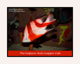 art Poster of an Emperor Red Snapper Fish