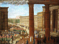 An archival premium Quality Folk art Print of Pharaoh's Army Marching by Erastus Salisbury Field 