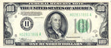 A FR #2155-H one hundred dollar banknote is from the Federal Reserve District in St. Louis Missouri for sale by Brandywine General Store in extra fine condition