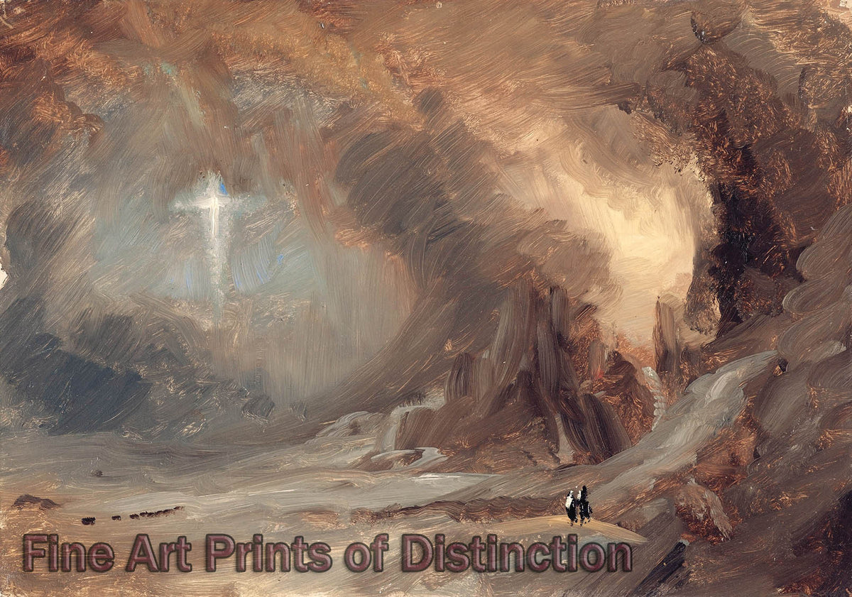 An archival premium Quality Art Print of the Vision of the Cross by Frederic Edwin Church