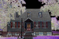 Glowing Fluorescent House in the Dark