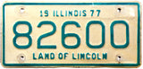 1975 Illinois Motorcycle License Plate