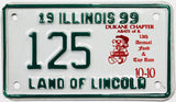 1999 Illinois Dukane Toy Run Motorcycle License Plate