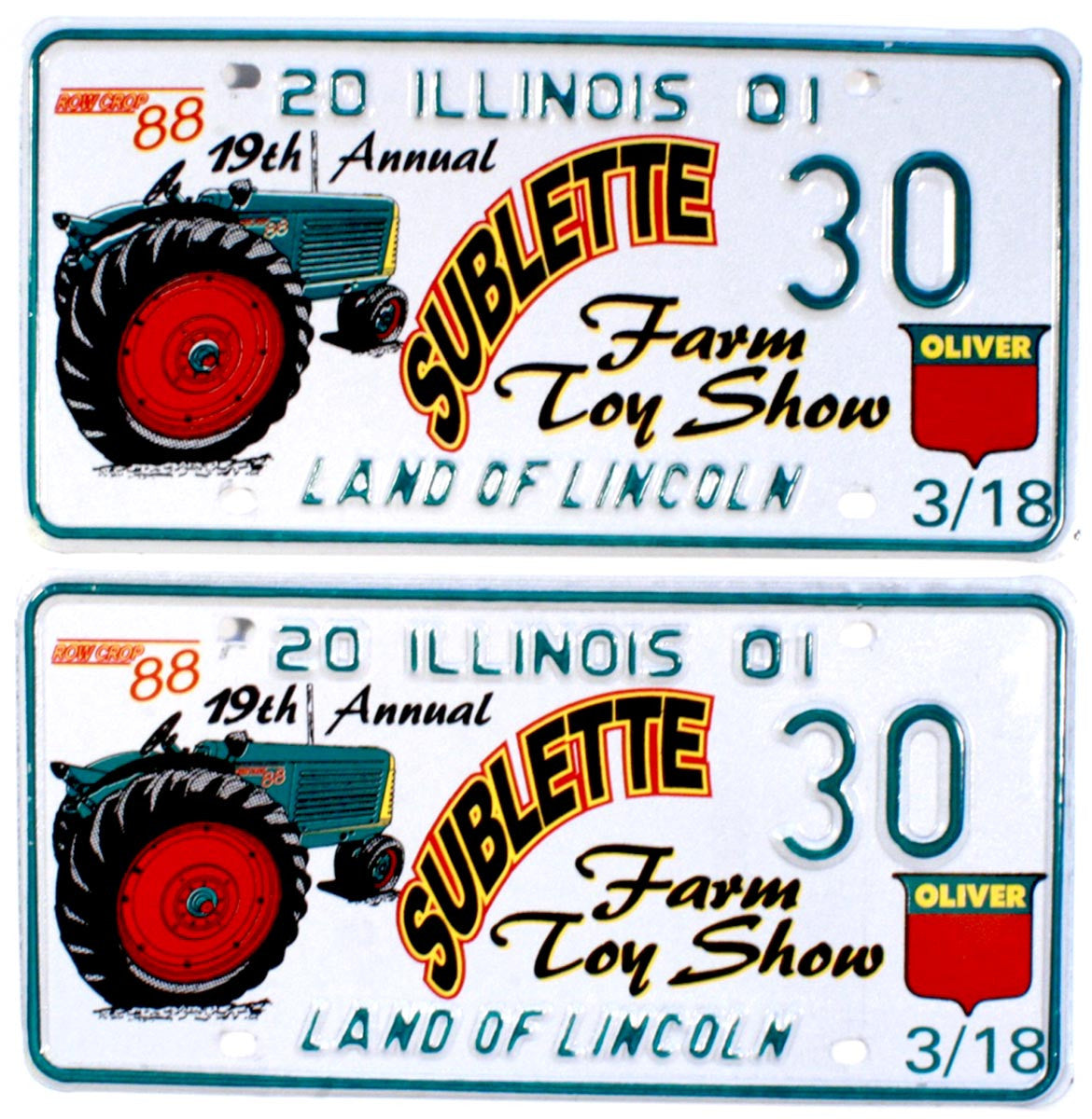 2001 Illinois Farm Toy Show License