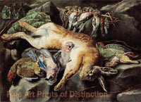 Bagged Hare and Game Fowl painting by Jan Fyt Art Print