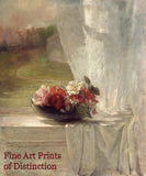 archival art Print of Flowers on a Window Ledge by John Lafarge