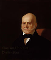 An art Print of the 1844 Portrait of John Quincy Adams by George Caleb Bingham