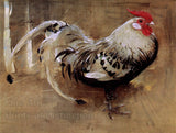 art print of Spangled Cock painted by Joseph Crawhall in 1903
