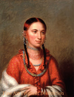 An archival art Print of Eagle of Delight a Native American Portrait by Charles Bird King