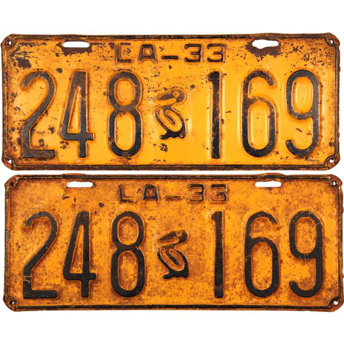 1933 Louisiana License Plates