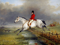 art print of A Master of the Royal Buckhounds by George Henry Laporte painted in the 1830s