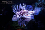 art Print of a Lionfish with Spread Fins