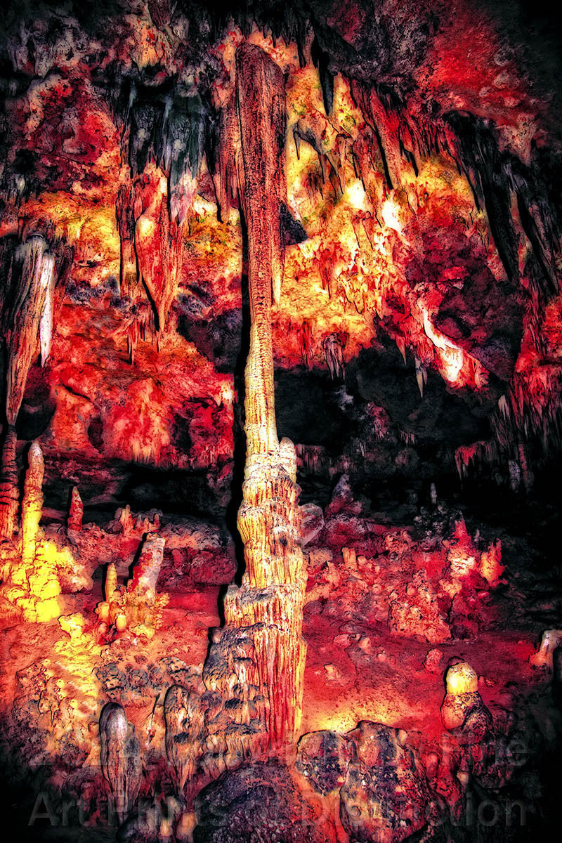 Colorful Room in Luray Caverns Art Print