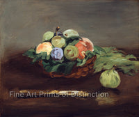 art Print of A Basket of Fruit by Edouard Manet