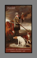 Poster of J. G. Shaddick - the Celebrated Sportsman painted by Benjamin Marshall