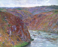 Monet, Claude Valley of the Creuse Gray Day painting Art Print