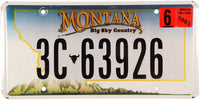 A 2007 Montana DMV Big Sky Country License Plate, grading excellent for sale by Brandywine General Store