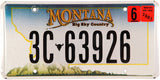 2007 Montana License Plate