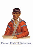 An archival Art Print of Paddy Carr a Creek Interpreter Native American Portrait