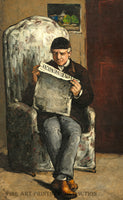 art Print of The Artist's Father an oil on canvas painted by French Impressionist Artist Paul Cezanne in 1866