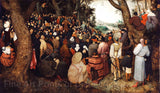 Art Print of a Sermon of St. John the Baptist by Pieter Bruegel the Elder