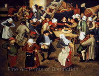 art print of Wedding Dance in the Barn by Pieter Brueghel the Younger