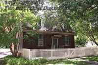 Small Home Beside Blue Bell Tavern in shade Williamsburg VA art print