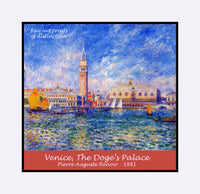 Poster of Venice The Doge's palace painted by Pierre Auguste Renoir in 1881