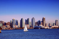 Skyline of San Diego California Art Print