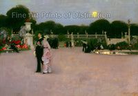 Art Print of American in the Luxembourg Gardens by John Singer Sargent
