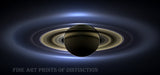 Art Print of a View from the Back Side of Saturn