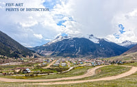 Silverton Colorado with mountains Art Print