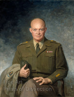 An archival premium Quality art Print of the Dwight D. Eisenhower Portrait by Thomas Edgar Stephens